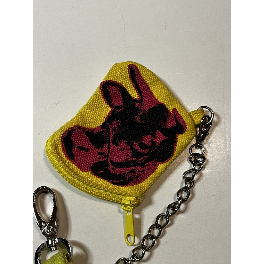 RARE Loop NYC Andy Warhol Mao Floral Canvas Tote Bag With Chained Coin Pouch - Picture 9 of 16